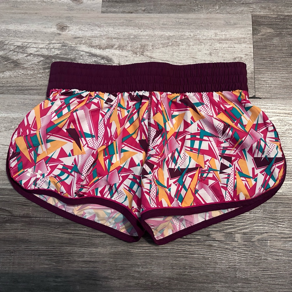 Under Armor Colorful Geometric Print running shorts